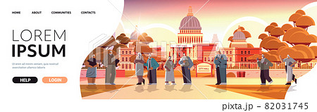 senior people walking in park mature men women group spending time outdoor old age concept 82031745