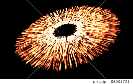 オレンジ色の光の拡散、バーストの抽象的なグラフィックイメージ 82032731