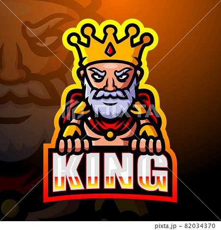 King mascot esport logo design 82034370
