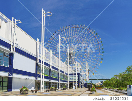 快晴の快晴の天保山マーケットプレース　大観覧車【大阪市港区-2021年9月上旬】 82034552