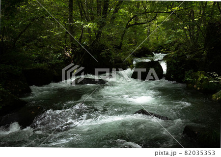 奥入瀬渓流　石ヶ戸－裸渡橋　間 82035353