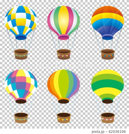 Illustration of balloons with various patterns 82036106