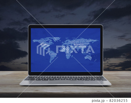 Happy new year 2022 global business start up online concept, Elements of this image furnished by NASA 82036255