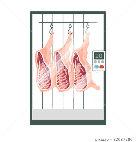 Dry Meat Illustration Dry Meat Illustration 82037286