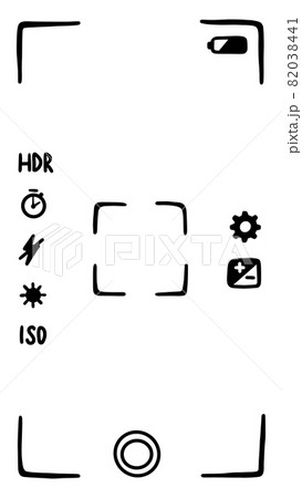 Smartphone camera viewfinder. Smartphone camera viewfinder. 82038441