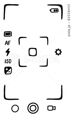 Smartphone camera viewfinder. Smartphone camera viewfinder. 82038443
