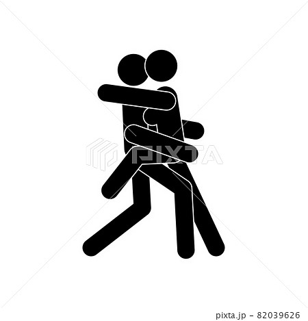 Cartoon Sex Poses. Concept Of Passion Erotic....のイラスト素材 [82039626] - PIXTA