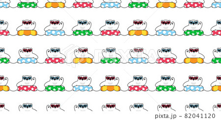 Bear seamless pattern polar swimming ring pool sea vector beach sunglasses teddy cartoon doodle scarf gift wrapping paper tile background repeat wallpaper illustration design 82041120