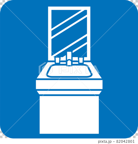 洗面台のピクトグラム 82042801