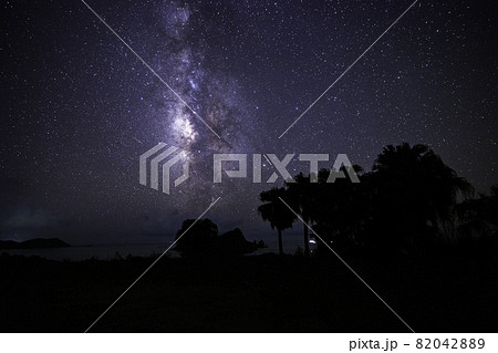 《鹿児島県 薩摩半島》後藤鼻展望所付近からの星空 82042889