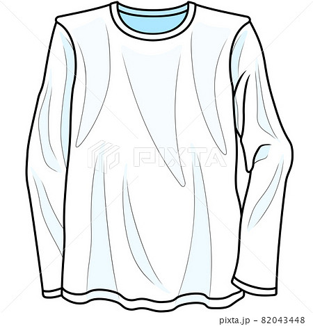 長袖の服のイラストのイラスト素材