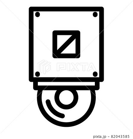 Cd rom icon, outline style 82043585