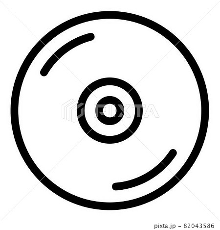 Dvd disk icon, outline style 82043586