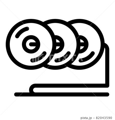 Cd data stand icon, outline style Cd data stand icon, outline style 82043590