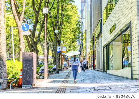 東京渋谷の都市風景　表参道 82043676