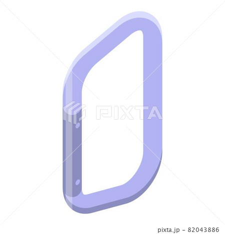 Climbing carabine icon, isometric style 82043886