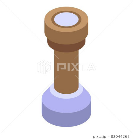 Coffee tamp icon, isometric style 82044262