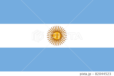 Flag Argentina vector illustration symbol national country icon. Freedom nation flag Argentina independence patriotism celebration design government international official symbolic object culture 82044523