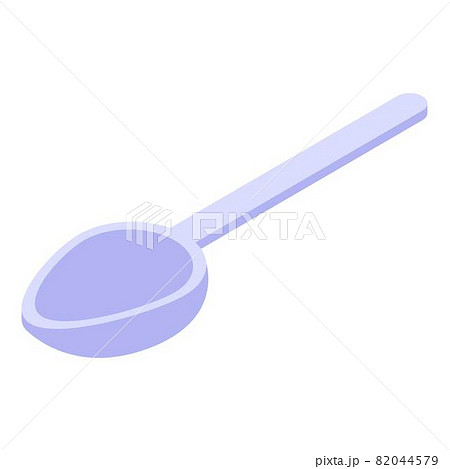 Tea spoon icon, isometric style 82044579