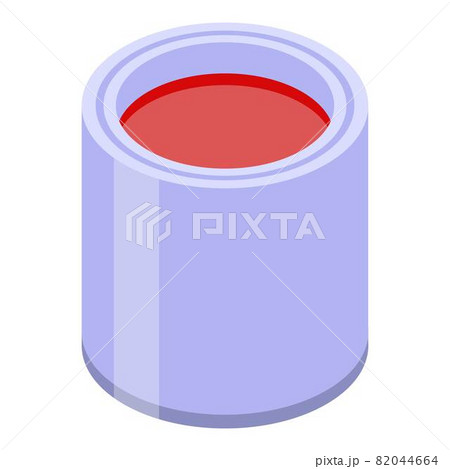 Paint bucket icon, isometric style 82044664