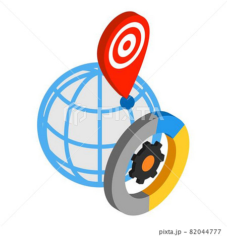 Local seo icon, isometric style 82044777