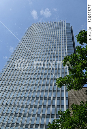 高層ビルと緑の木 82045377