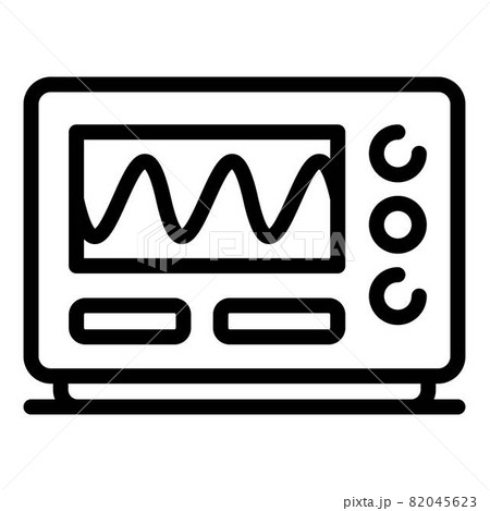 Oscilloscope icon, outline style 82045623