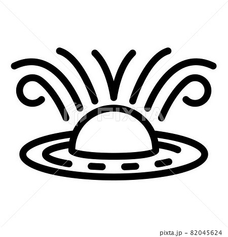The magnetic field of Saturn icon, outline style The magnetic field of Saturn icon, outline style 82045624