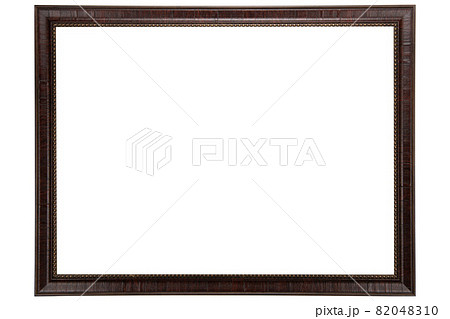 Brown mockup canvas frame isolated on white background 82048310