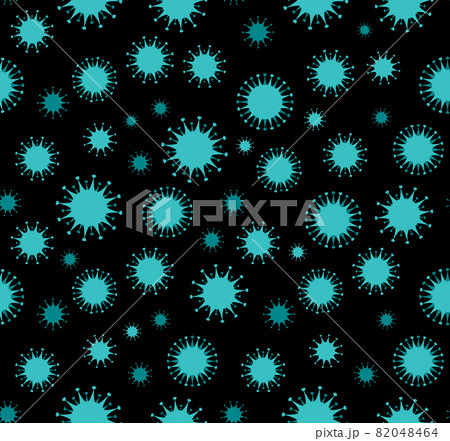 Coronavirus bacterium. Vector drawing pattern 82048464