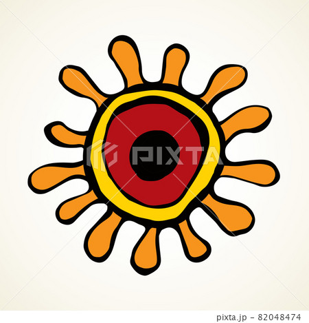 Corono virus bacterium. Vector drawing Corono virus bacterium. Vector drawing 82048474