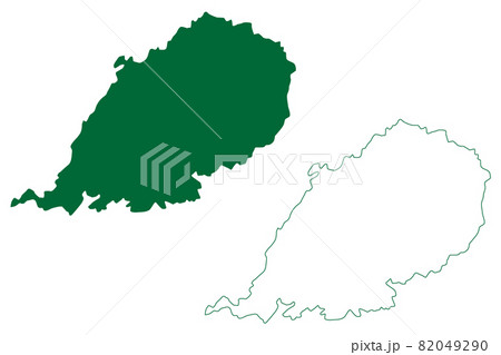 Pulwama district (Jammu and Kashmir union territory, Republic of India) map vector illustration, scribble sketch Pulwama map 82049290