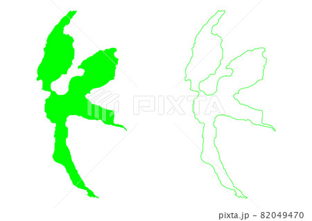 Halmahera island (Republic of Indonesia, Maluku Islands, South East Asia) map vector illustration, scribble sketch Jilolo, Gilolo, or Jailolo map 82049470