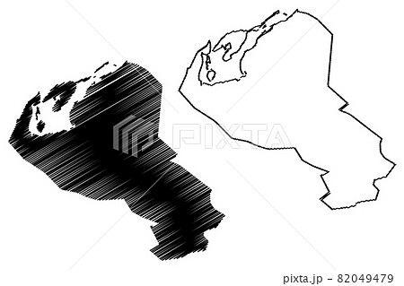 Emirate of Umm Al Quwain (Emirates of the United Arab Emirates, UAE) map vector illustration, scribble sketch Umm Al Quwain (UAQ) map.. Emirate of Umm Al Quwain (Emirates of the United Arab Emirates, UAE) map vector illustration, scribble sketch Umm Al Quwain (UAQ) map.. 82049479