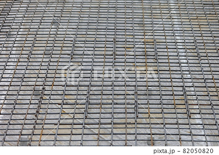 基礎工事　土間配筋 82050820