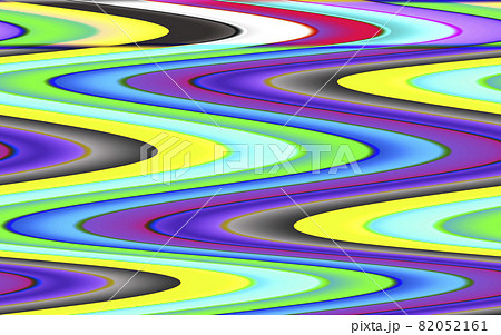 混沌のイメージ 複数の色が複雑に絡み合ったカオスをイメージした背景 のイラスト素材