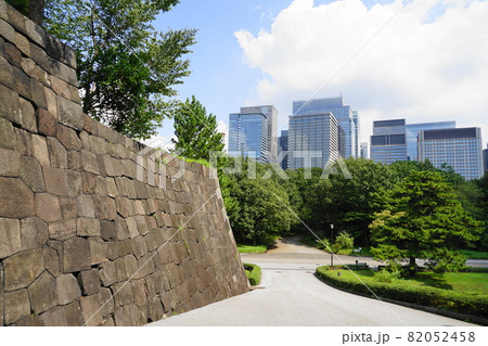 9月　千代田690汐見坂の石垣･皇居江戸城跡 82052458