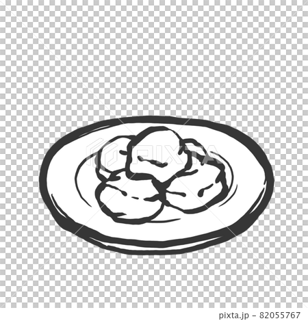 梅干しの手描き筆絵風イラスト 梅干しの手描き筆絵風イラスト 82055767