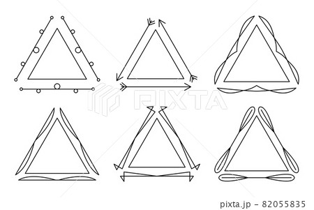 Dividers black decorative triangle frame royal set Dividers black decorative triangle frame royal set 82055835