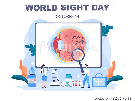 World Sight Day Background Vector Illustration Which is Commemorated Every Year for Where to Check Vision, Blindness, and Visual Impairment on the Eyes Concept World Sight Day Background Vector Illustration Which is Commemorated Every Year for Where to Check Vision, Blindness, and Visual Impairment on the Eyes Concept 82057643