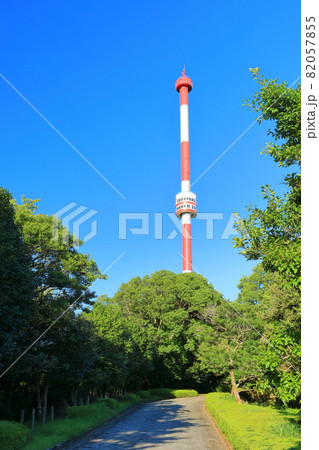 【愛媛県】快晴下の宇和海展望タワー 82057855