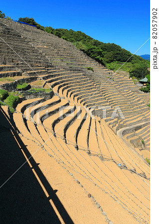 【愛媛県】快晴下の遊子段々畑 82057902
