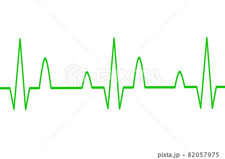 心電図波形イメージ のイラスト素材