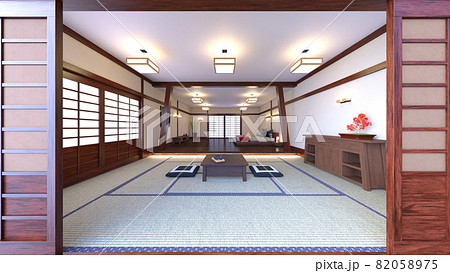 和モダンな部屋のイラスト素材 [82058975] - PIXTA