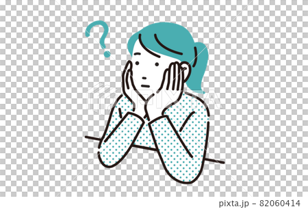 Girl thinking person 82060414