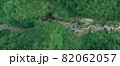 惣滝　新潟　空撮　滝　ドローン　自然　広告　素材　秘境　温泉　日本の滝百選 82062057