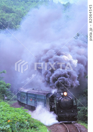 館本線　山線を驀進する　動態保存大型蒸気機関車　C62 82064545