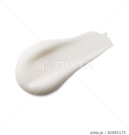 Cream texture. Cosmetic smear isolated vector stroke Cream texture. Cosmetic smear isolated vector stroke 82065173