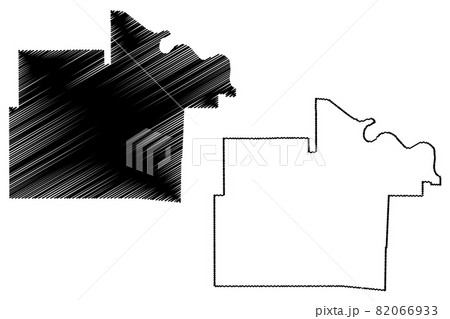 Lincoln County, Arkansas (U.S. county, United States of America,USA, U.S., US) map vector illustration, scribble sketch Lincoln map 82066933