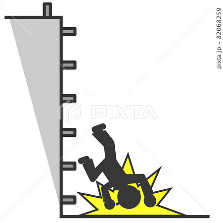 現場で昇降中に転落して大怪我をした作業員 82068259